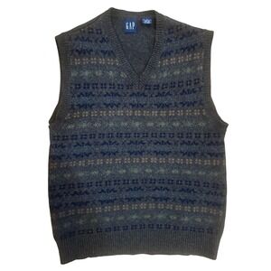 cozy grandpa 90s Vintage Gap 100% wool sweater vest